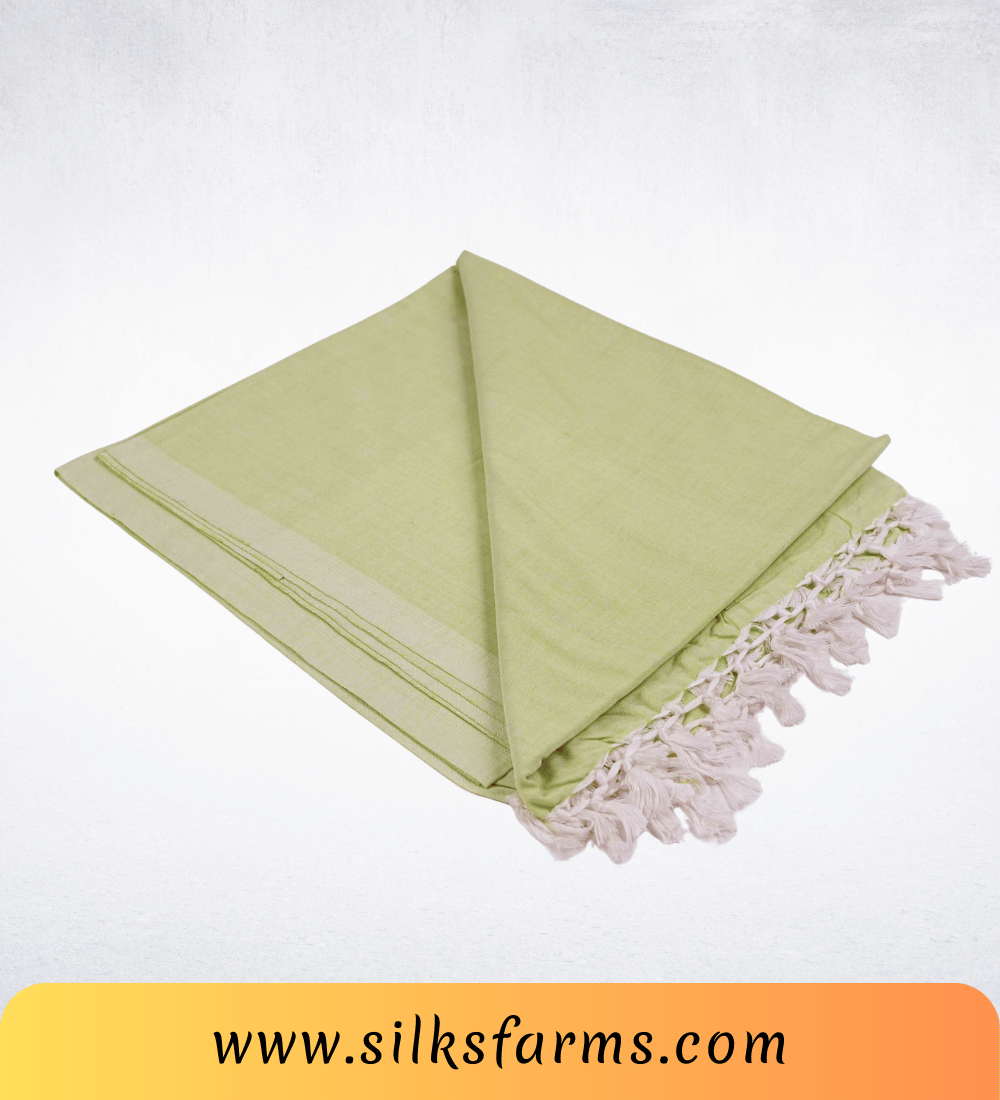 Silk & Farm Super Soft Lightweight Premium Bhagalpuri Dull Chadar – Pure Cotton Feel, All-Season Comfort Blanket, Handcrafted in Bhagalpur - SK032
