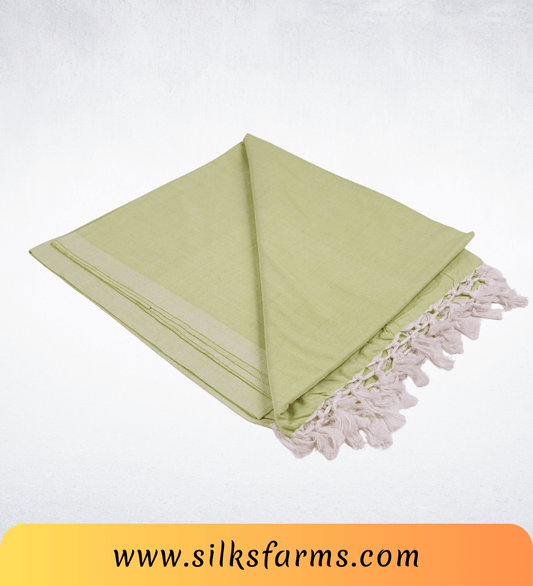 Silk & Farm Super Soft Lightweight Premium Bhagalpuri Dull Chadar – Pure Cotton Feel, All-Season Comfort Blanket, Handcrafted in Bhagalpur - SK032
