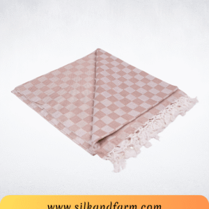 Silk & Farm Authentic Bhagalpuri Dull Chadar 98 × 54 Inches | Premium Cotton Blend | Soft, Lightweight & Breathable | Traditional Woven All-Season Bed Cover for Home & Travel