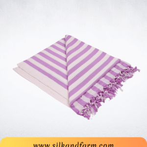 Silk & Farm Authentic Bhagalpuri Dull Chadar 98 × 54 Inches | Premium Cotton Blend | Soft, Lightweight & Breathable | Traditional Woven All-Season Bed Cover for Home & Travel