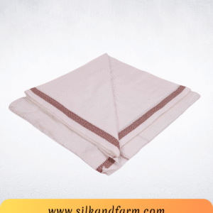Silk & Farm Authentic Bhagalpuri Dull Chadar 98 × 54 Inches | Premium Cotton Blend | Soft, Lightweight & Breathable | Traditional Woven All-Season Bed Cover for Home & Travel