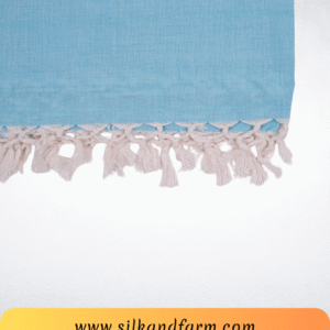 Silk & Farm Authentic Bhagalpuri Dull Chadar 98 × 54 Inches | Premium Cotton Blend | Soft, Lightweight & Breathable | Traditional Woven All-Season Bed Cover for Home & Travel