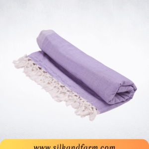 Silk & Farm Authentic Bhagalpuri Dull Chadar 98 × 54 Inches | Premium Cotton Blend | Soft, Lightweight & Breathable | Traditional Woven All-Season Bed Cover for Home & Travel