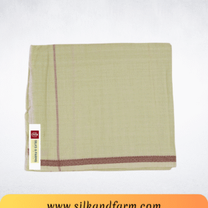 Silk & Farm Authentic Bhagalpuri Dull Chadar 98 × 54 Inches | Premium Cotton Blend | Soft, Lightweight & Breathable | Traditional Woven All-Season Bed Cover for Home & Travel