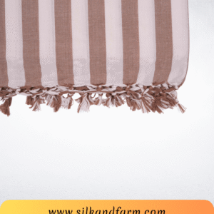 Silk & Farm Authentic Bhagalpuri Dull Chadar 98 × 54 Inches | Premium Cotton Blend | Soft, Lightweight & Breathable | Traditional Woven All-Season Bed Cover for Home & Travel