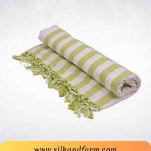 Silk & Farm Authentic Bhagalpuri Dull Chadar 98 × 54 Inches | Premium Cotton Blend | Soft, Lightweight & Breathable | Traditional Woven All-Season Bed Cover for Home & Travel