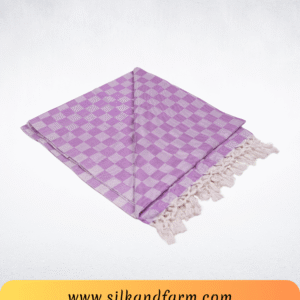 Silk & Farm Authentic Bhagalpuri Dull Chadar 98 × 54 Inches | Premium Cotton Blend | Soft, Lightweight & Breathable | Traditional Woven All-Season Bed Cover for Home & Travel