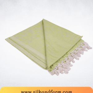 Silk & Farm Authentic Bhagalpuri Dull Chadar 98 × 54 Inches | Premium Cotton Blend | Soft, Lightweight & Breathable | Traditional Woven All-Season Bed Cover for Home & Travel